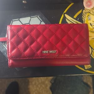 Nine west deep red wallet